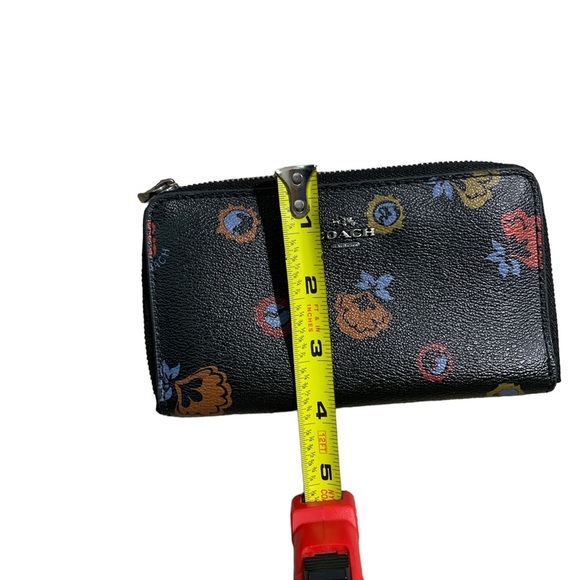 Coach Black Oxblood PrimRose Zip Around Wallet Wristlet - Picture 5 of 5